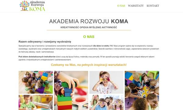 Akademia KOMA — miniatura strony internetowej