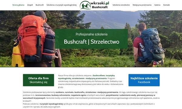 Wkrzoki — miniatura strony internetowej